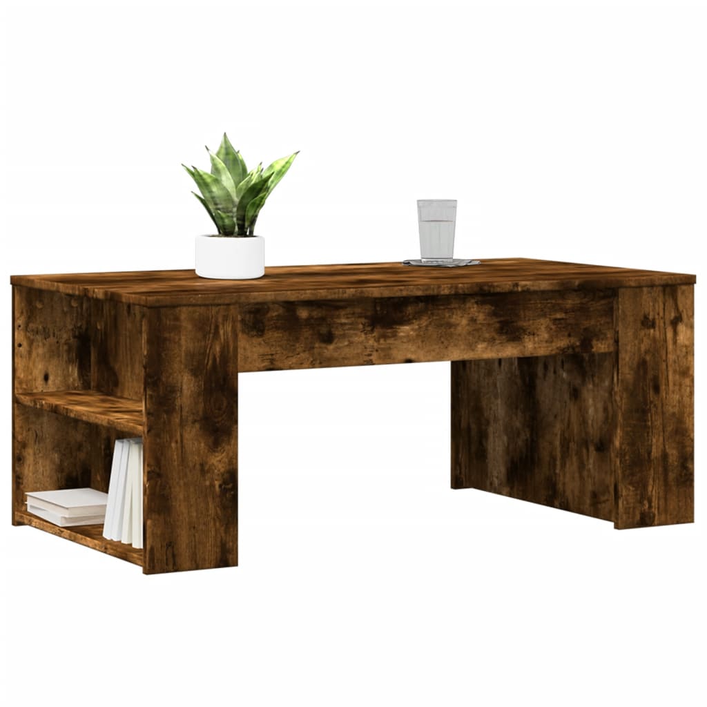 vidaXL Măsuță de cafea, stejar fumuriu, 102x55x42 cm, lemn prelucrat vidaXL Măsuță de cafea, stejar fumuriu, 102x55x42 cm, lemn prelucrat