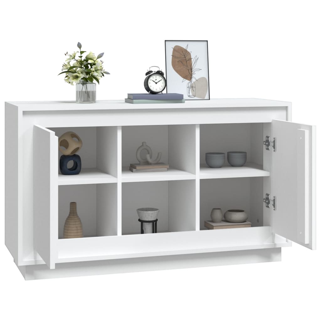 vidaXL Dulap, alb, 102x35x60 cm, lemn prelucrat
