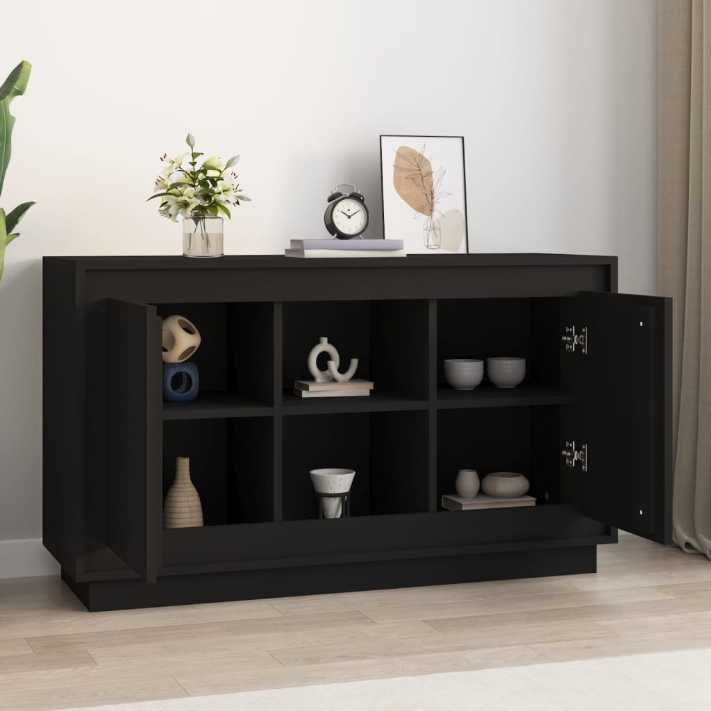 vidaXL Dulap, negru, 102x35x60 cm, lemn prelucrat