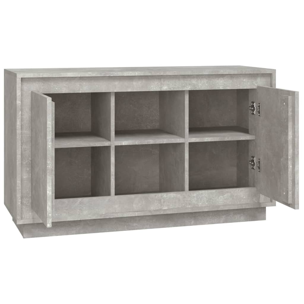 vidaXL Dulap, gri beton, 102x35x60 cm, lemn prelucrat