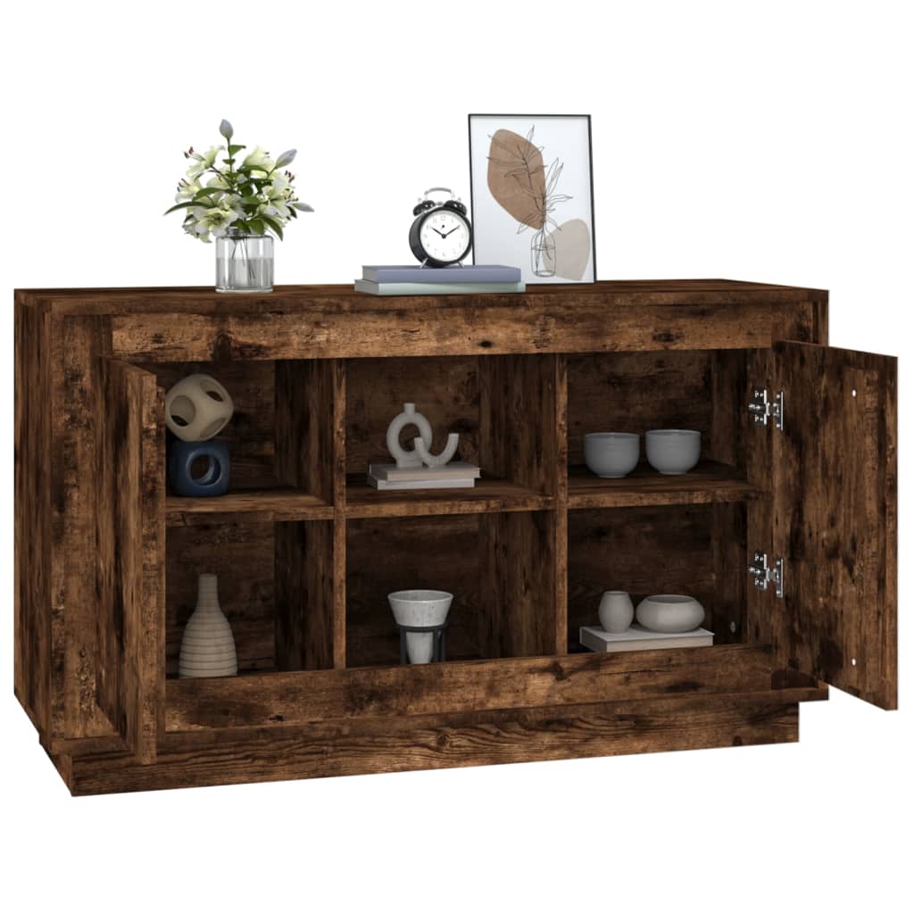 vidaXL Dulap, stejar afumat, 102x35x60 cm, lemn prelucrat