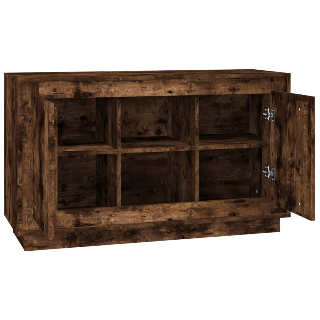 vidaXL Dulap, stejar afumat, 102x35x60 cm, lemn prelucrat
