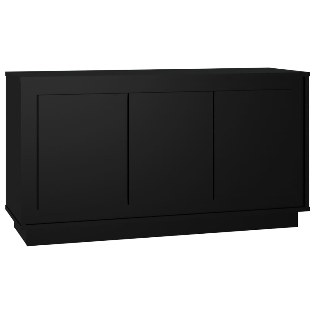 vidaXL Dulap, negru, 102x35x55 cm, lemn prelucrat