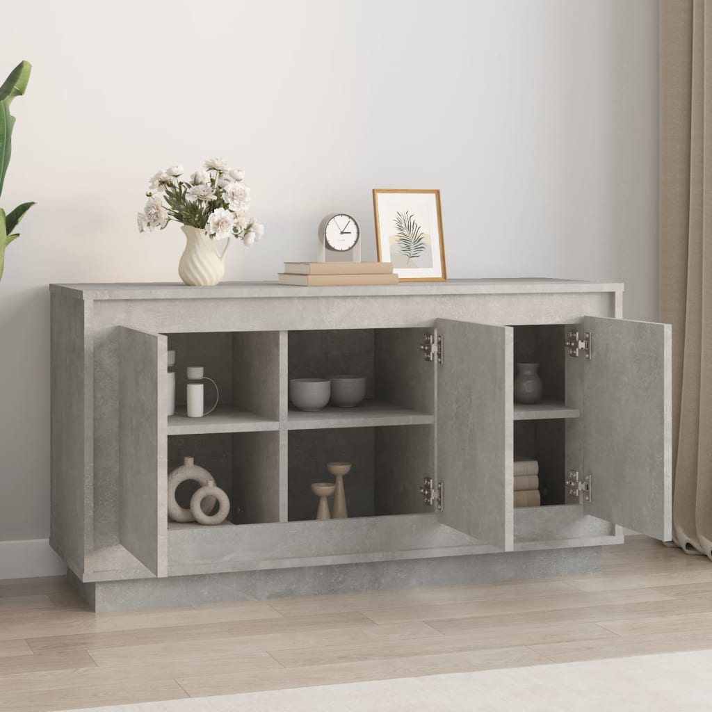 vidaXL Dulap, gri beton, 102x35x55 cm, lemn prelucrat vidaXL Dulap, gri beton, 102x35x55 cm, lemn prelucrat