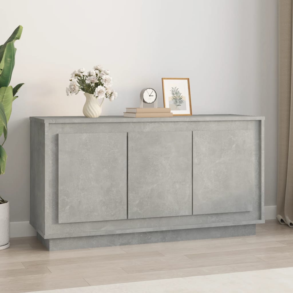 vidaXL Dulap, gri beton, 102x35x55 cm, lemn prelucrat vidaXL Dulap, gri beton, 102x35x55 cm, lemn prelucrat