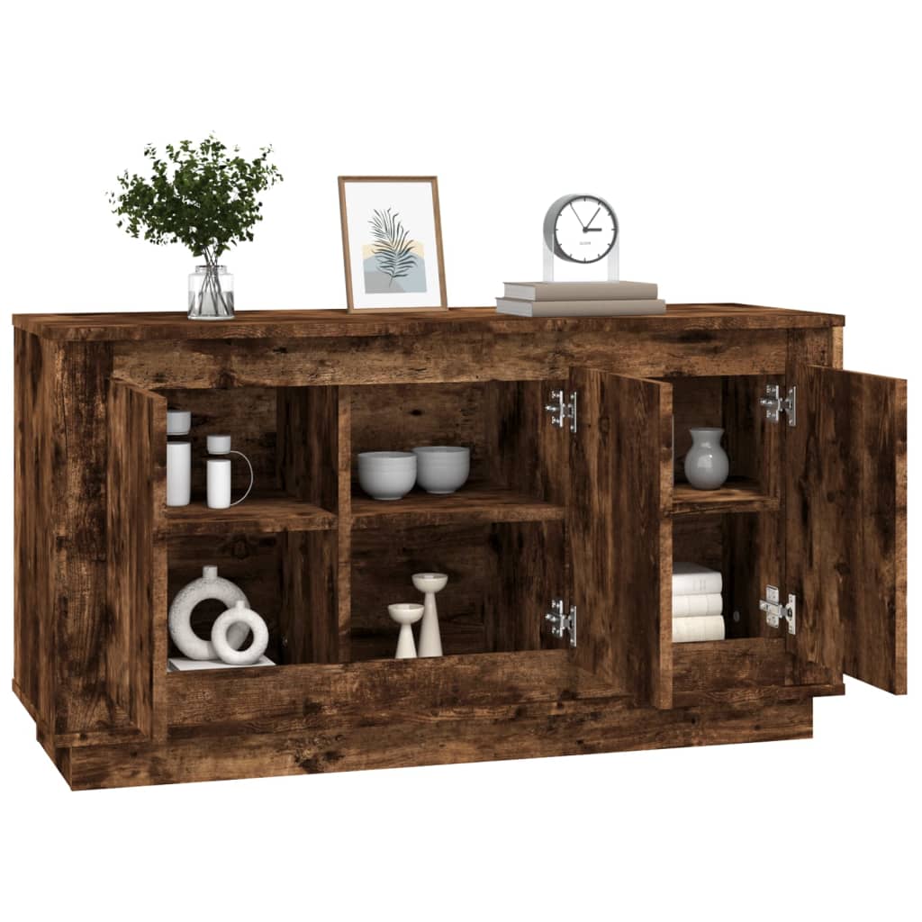 vidaXL Dulap, stejar afumat, 102x35x55 cm, lemn prelucrat