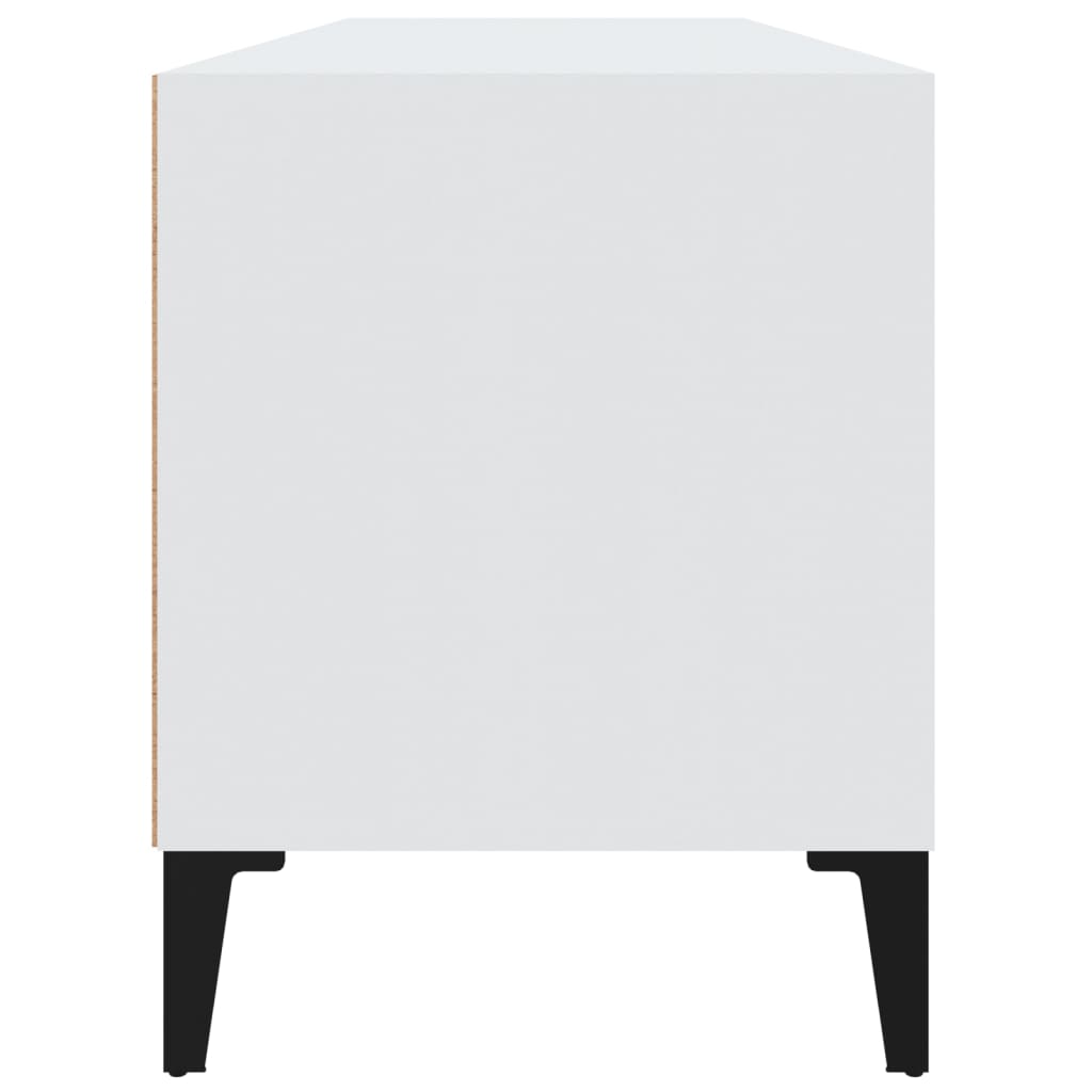 vidaXL Comodă TV, alb, 100x34,5x44,5 cm, lemn prelucrat