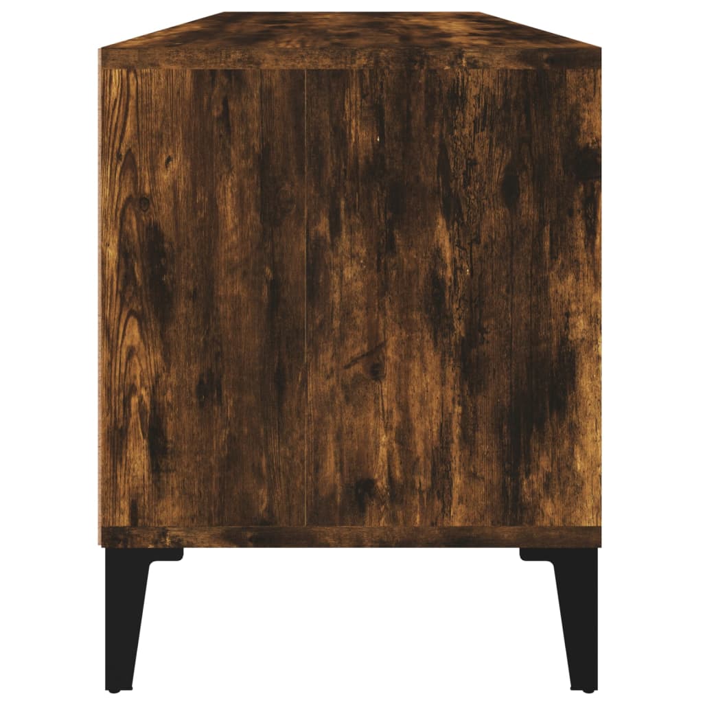 vidaXL Comodă TV, stejar fumuriu, 100x34,5x44,5 cm, lemn prelucrat vidaXL Comodă TV, stejar fumuriu, 100x34,5x44,5 cm, lemn prelucrat