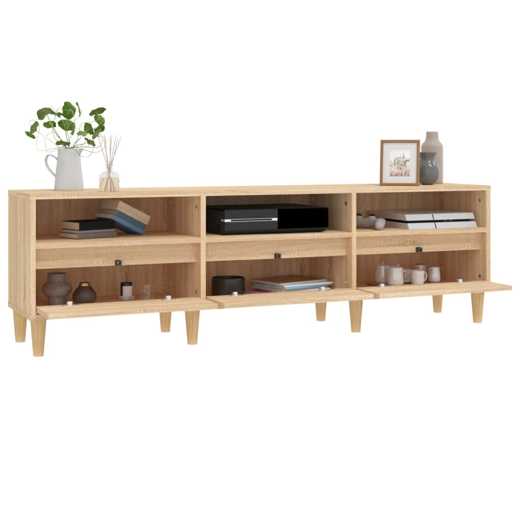vidaXL Comodă TV, stejar sonoma, 150x30x44,5 cm, lemn prelucrat vidaXL Comodă TV, stejar sonoma, 150x30x44,5 cm, lemn prelucrat