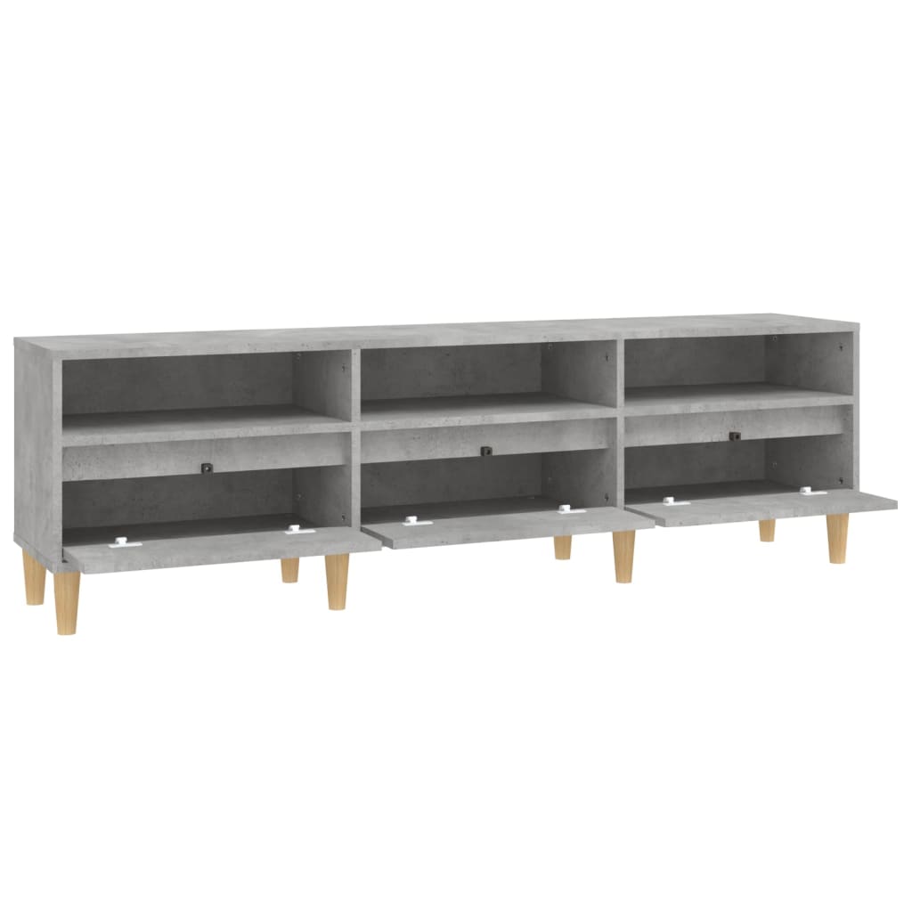 vidaXL Comodă TV, gri beton, 150x30x44,5 cm, lemn prelucrat vidaXL Comodă TV, gri beton, 150x30x44,5 cm, lemn prelucrat