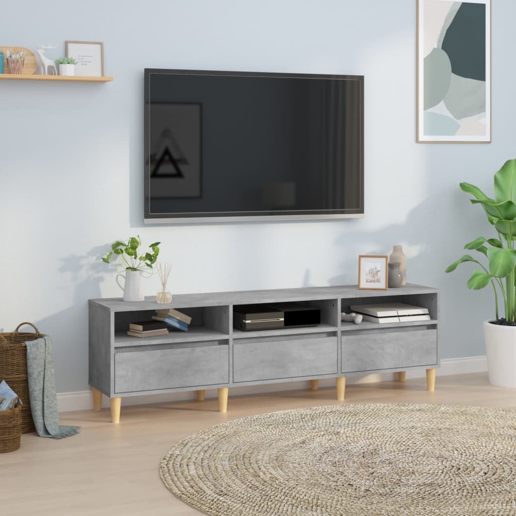 vidaXL Comodă TV, gri beton, 150x30x44,5 cm, lemn prelucrat vidaXL Comodă TV, gri beton, 150x30x44,5 cm, lemn prelucrat