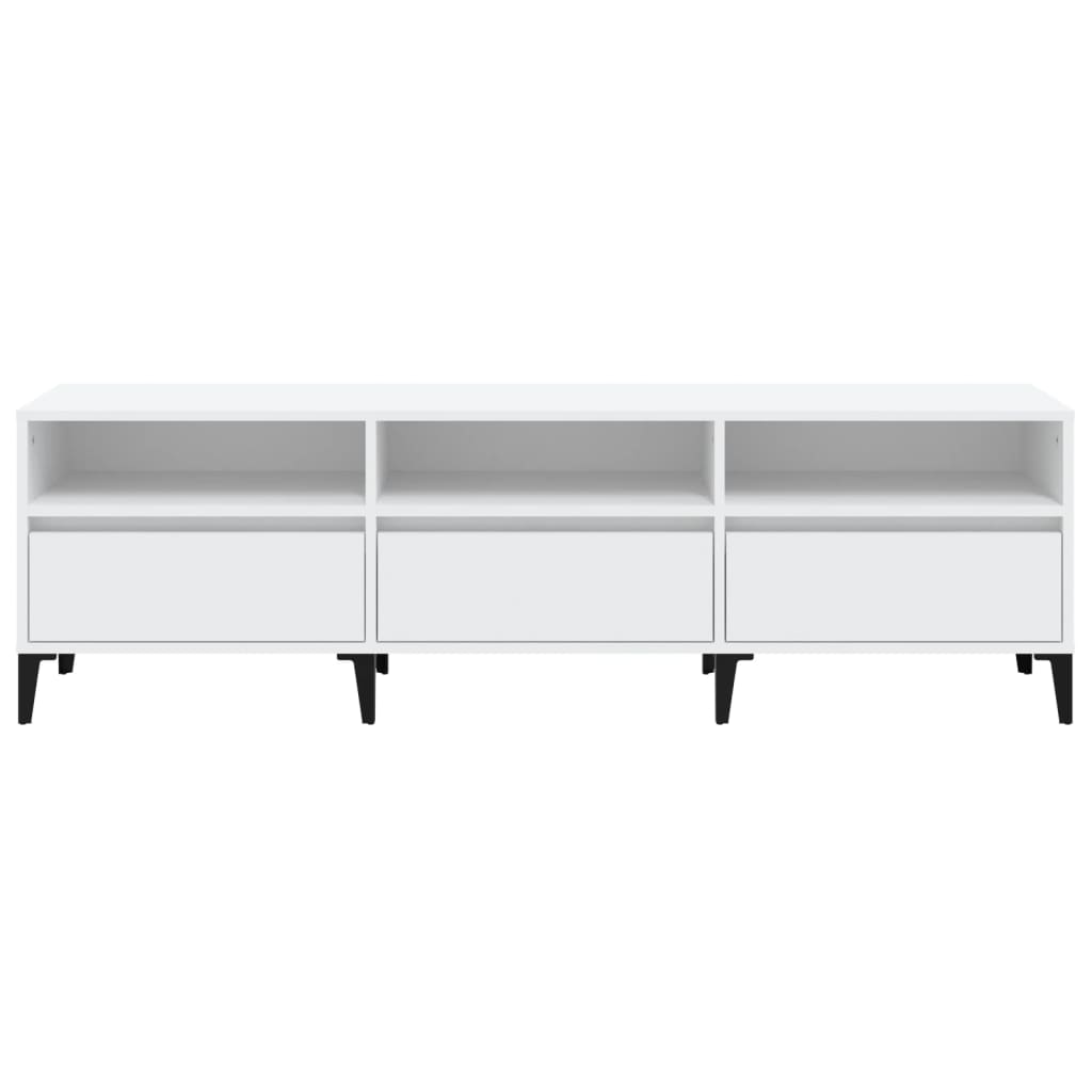 vidaXL Comodă TV, alb, 150x30x44,5 cm, lemn prelucrat vidaXL Comodă TV, alb, 150x30x44,5 cm, lemn prelucrat