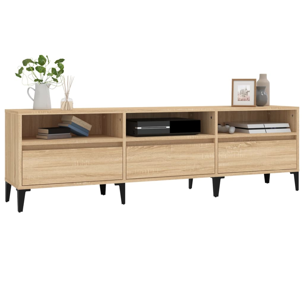 vidaXL Comodă TV, stejar sonoma, 150x30x44,5 cm, lemn prelucrat vidaXL Comodă TV, stejar sonoma, 150x30x44,5 cm, lemn prelucrat