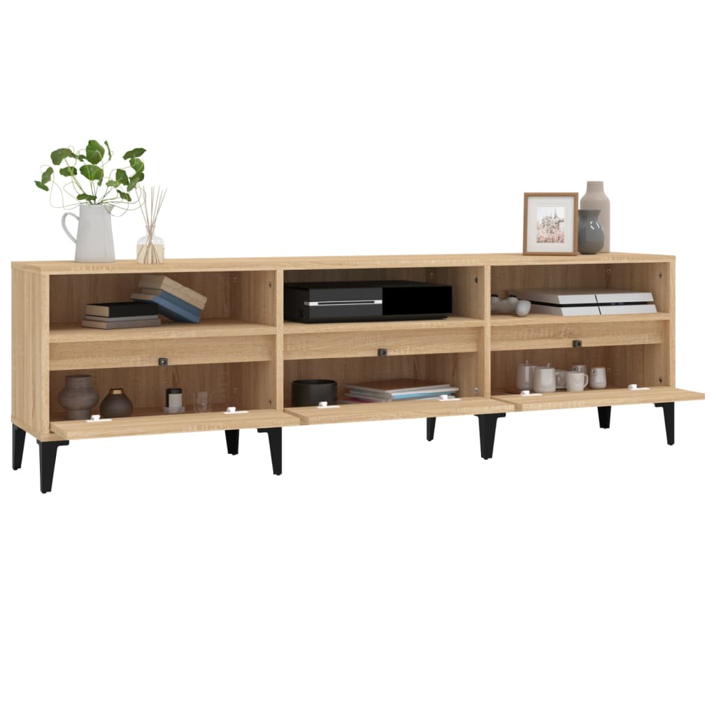 vidaXL Comodă TV, stejar sonoma, 150x30x44,5 cm, lemn prelucrat vidaXL Comodă TV, stejar sonoma, 150x30x44,5 cm, lemn prelucrat
