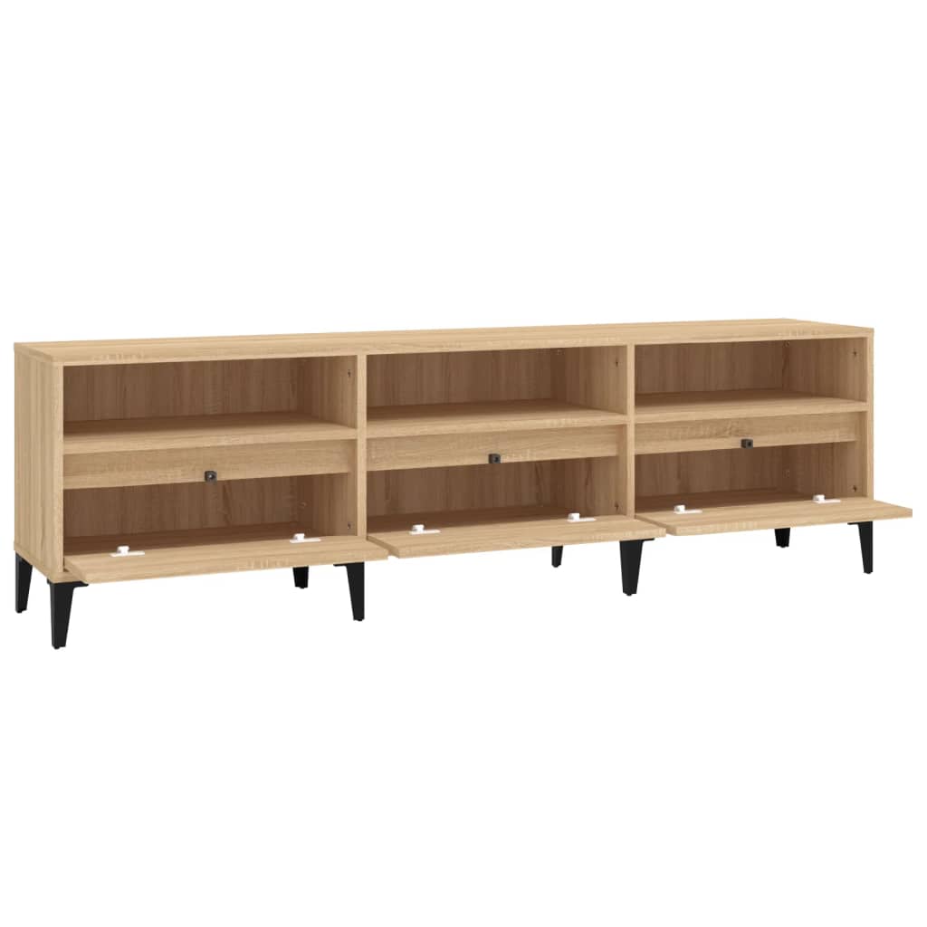 vidaXL Comodă TV, stejar sonoma, 150x30x44,5 cm, lemn prelucrat vidaXL Comodă TV, stejar sonoma, 150x30x44,5 cm, lemn prelucrat