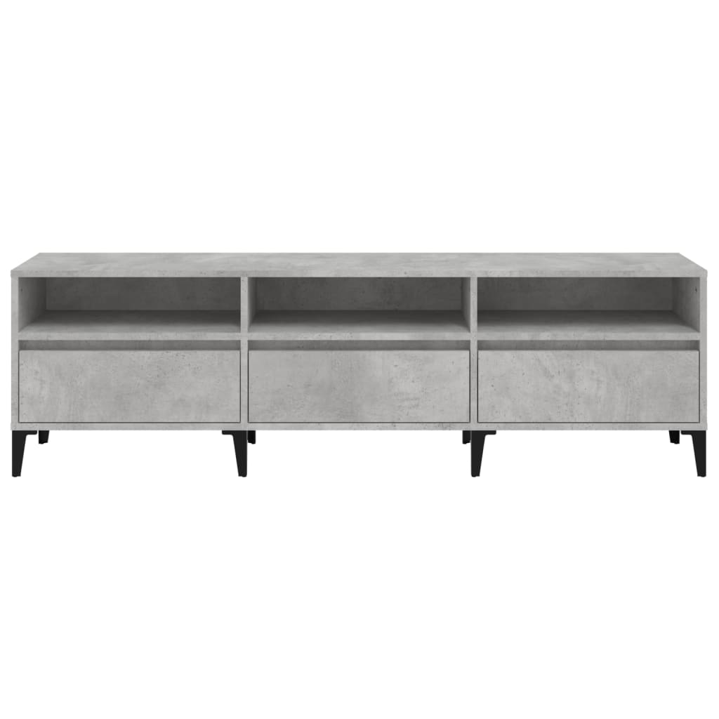 vidaXL Comodă TV, gri beton, 150x30x44,5 cm, lemn prelucrat vidaXL Comodă TV, gri beton, 150x30x44,5 cm, lemn prelucrat