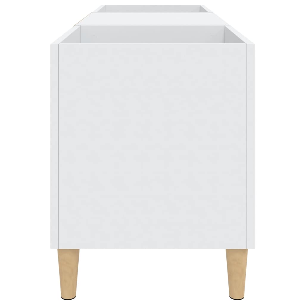 vidaXL Comodă discuri, alb, 121x38x48 cm, lemn prelucrat vidaXL Comodă discuri, alb, 121x38x48 cm, lemn prelucrat