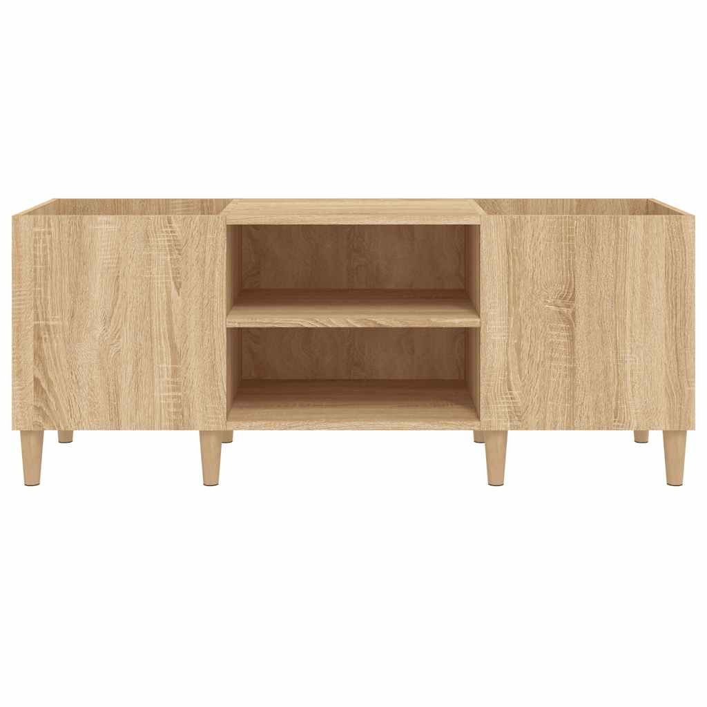 vidaXL Dulap pentru discuri stejar sonoma 121x38x48 cm, lemn prelucrat