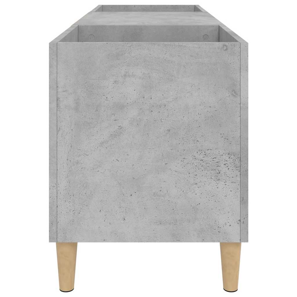 vidaXL Dulap pentru discuri gri beton, 121x38x48 cm, lemn prelucrat vidaXL Dulap pentru discuri gri beton, 121x38x48 cm, lemn prelucrat
