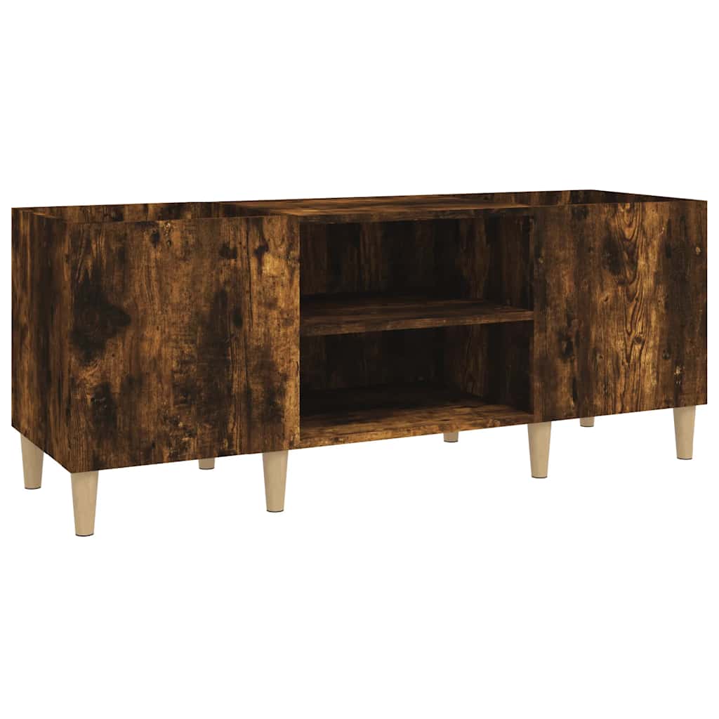vidaXL Dulap pentru discuri stejar afumat 121x38x48 cm, lemn prelucrat vidaXL Dulap pentru discuri stejar afumat 121x38x48 cm, lemn prelucrat