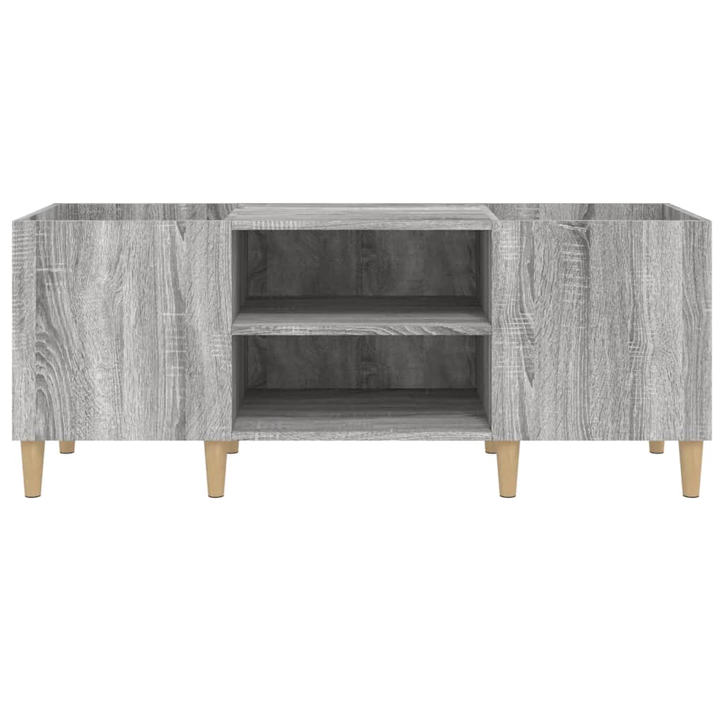 vidaXL Dulap pentru discuri gri sonoma, 121x38x48 cm, lemn prelucrat vidaXL Dulap pentru discuri gri sonoma, 121x38x48 cm, lemn prelucrat