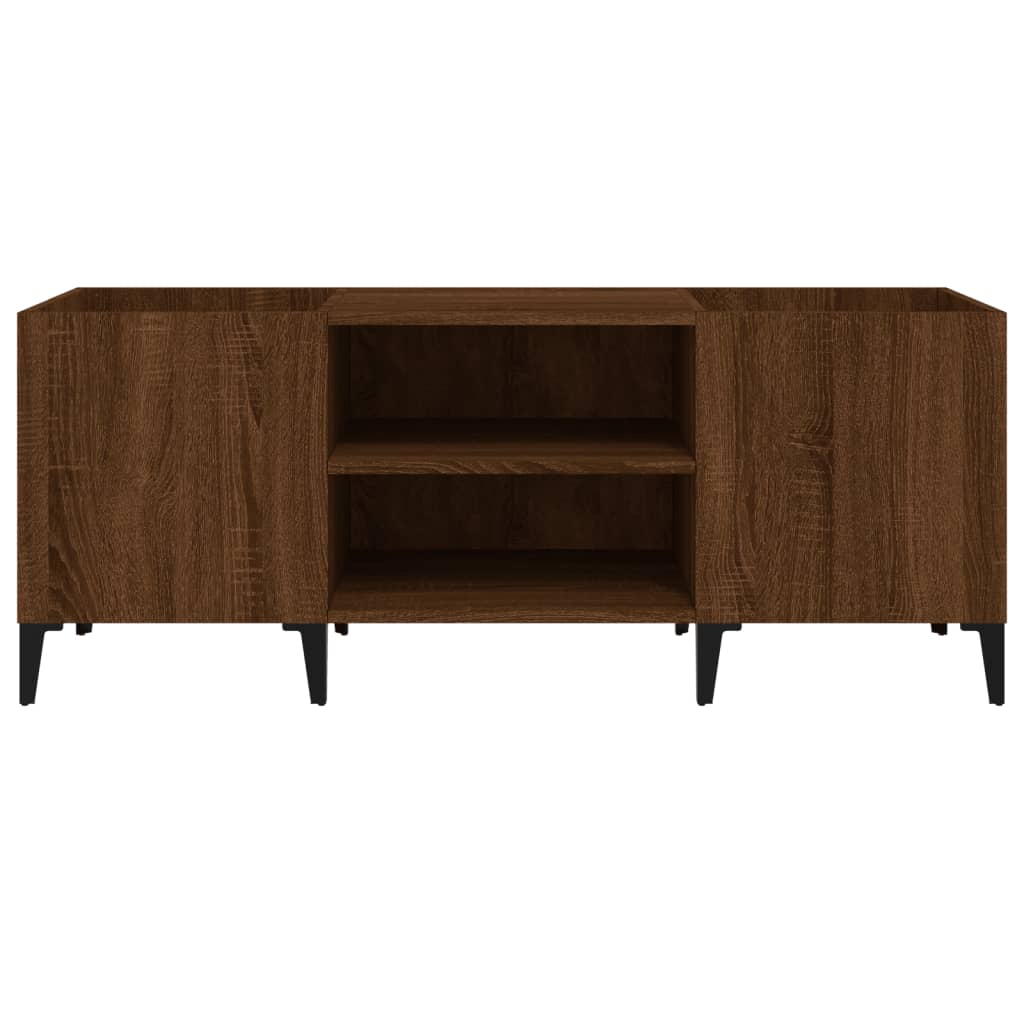 vidaXL Dulap pentru discuri stejar maro, 121x38x48 cm, lemn prelucrat vidaXL Dulap pentru discuri stejar maro, 121x38x48 cm, lemn prelucrat