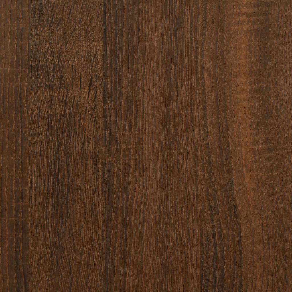 vidaXL Dulap pentru discuri stejar maro, 121x38x48 cm, lemn prelucrat vidaXL Dulap pentru discuri stejar maro, 121x38x48 cm, lemn prelucrat