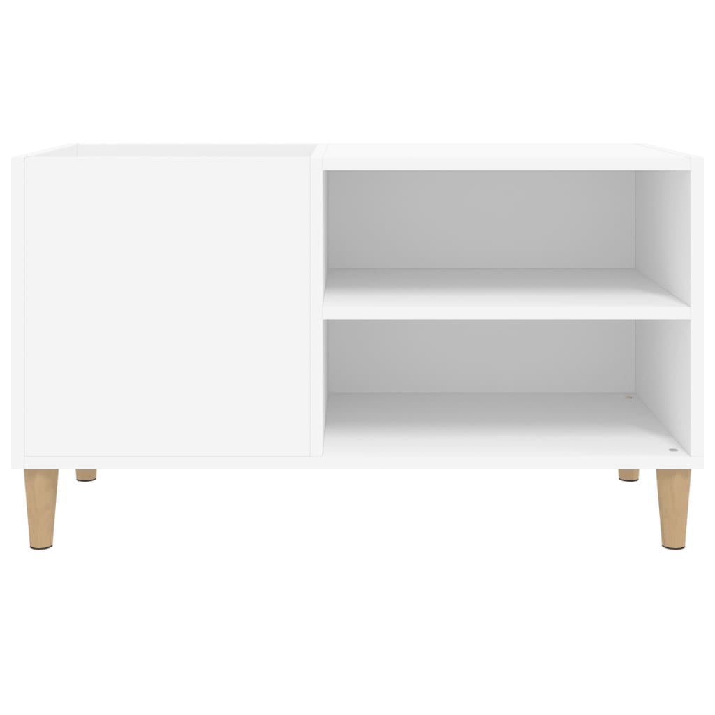 vidaXL Comodă discuri, alb, 84,5x38x48 cm, lemn prelucrat vidaXL Comodă discuri, alb, 84,5x38x48 cm, lemn prelucrat
