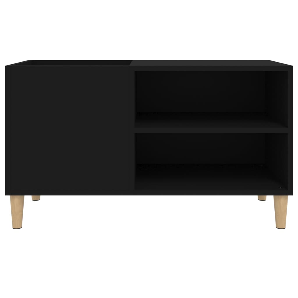 vidaXL Dulap pentru discuri, negru, 84,5x38x48 cm, lemn prelucrat
