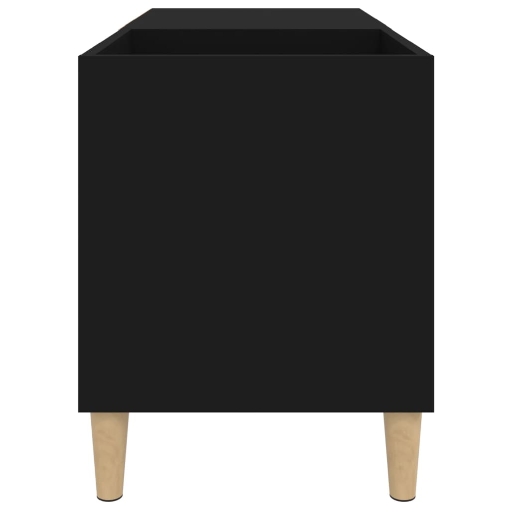 vidaXL Dulap pentru discuri, negru, 84,5x38x48 cm, lemn prelucrat