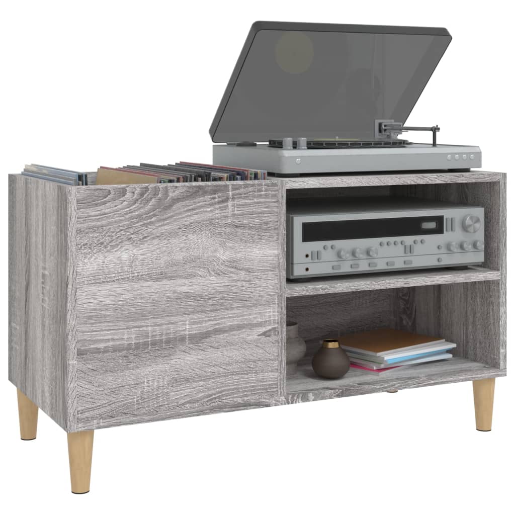 vidaXL Dulap pentru discuri gri sonoma 84,5x38x48 cm lemn prelucrat vidaXL Dulap pentru discuri gri sonoma 84,5x38x48 cm lemn prelucrat