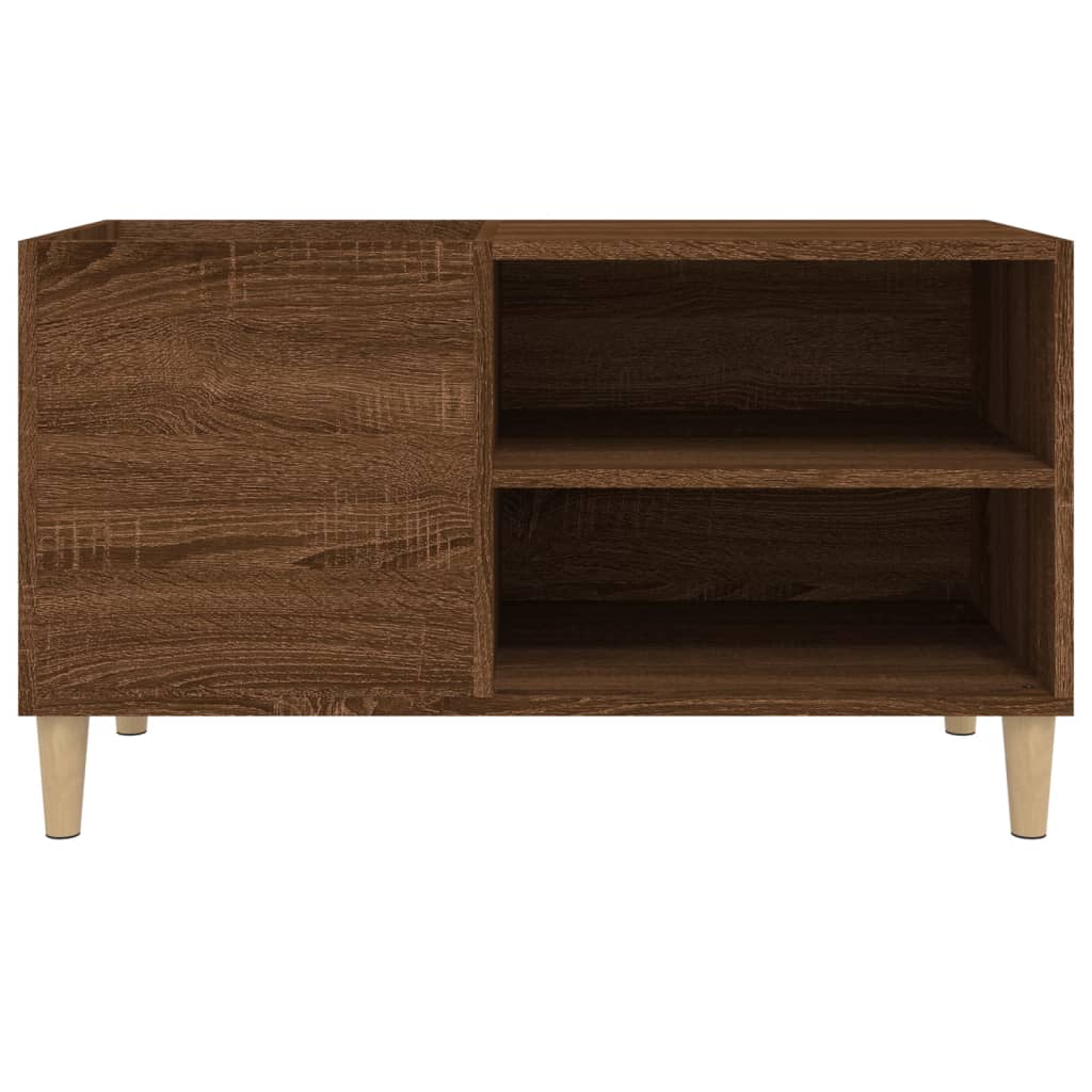 vidaXL Dulap pentru discuri stejar maro, 84,5x38x48 cm, lemn prelucrat