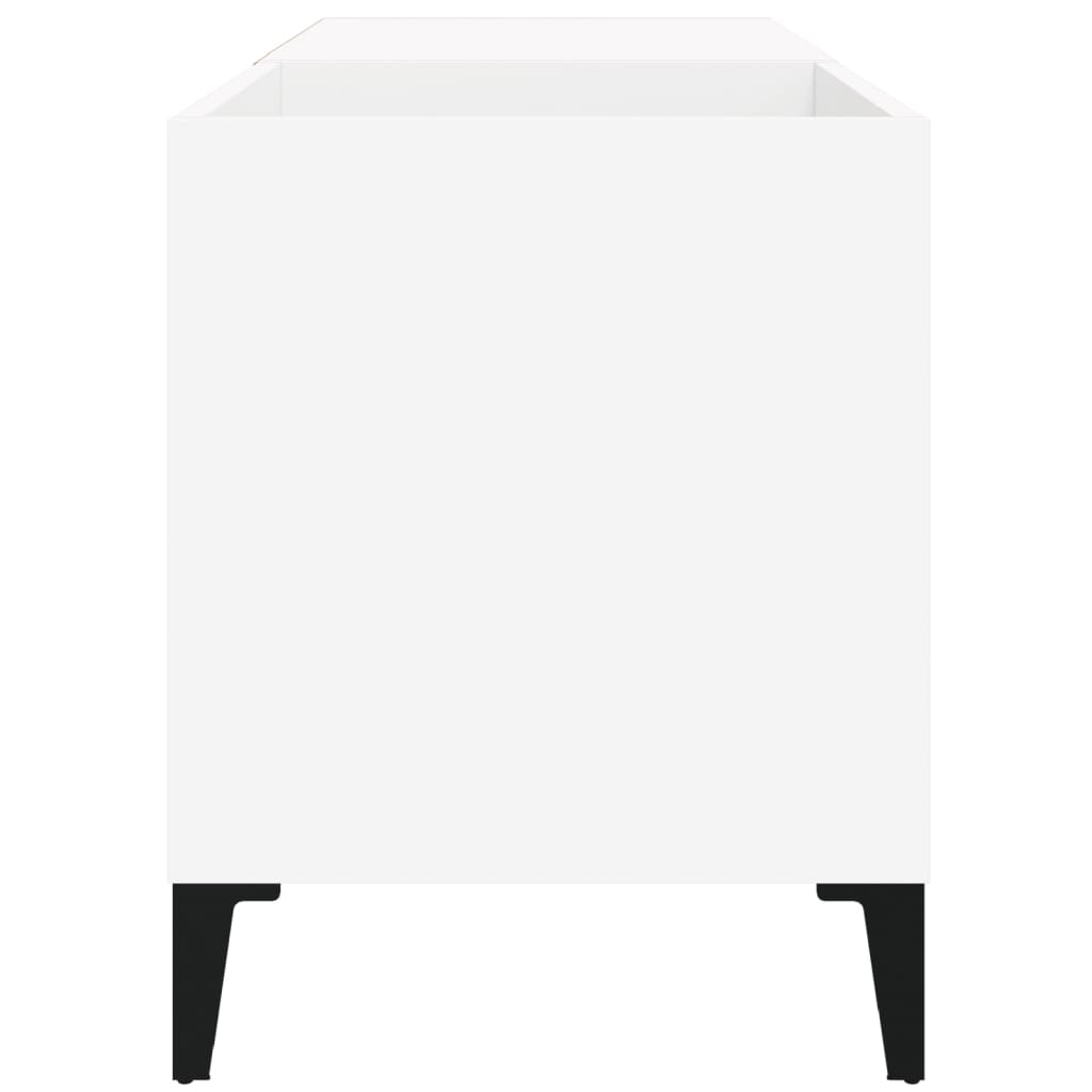 vidaXL Comodă discuri, alb, 84,5x38x48 cm, lemn prelucrat vidaXL Comodă discuri, alb, 84,5x38x48 cm, lemn prelucrat