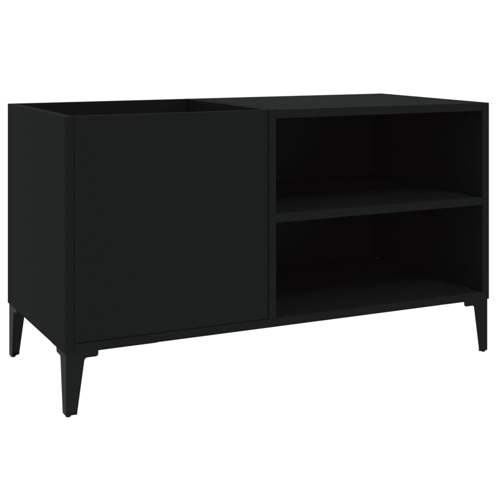 vidaXL Dulap pentru discuri, negru, 84,5x38x48 cm, lemn prelucrat vidaXL Dulap pentru discuri, negru, 84,5x38x48 cm, lemn prelucrat
