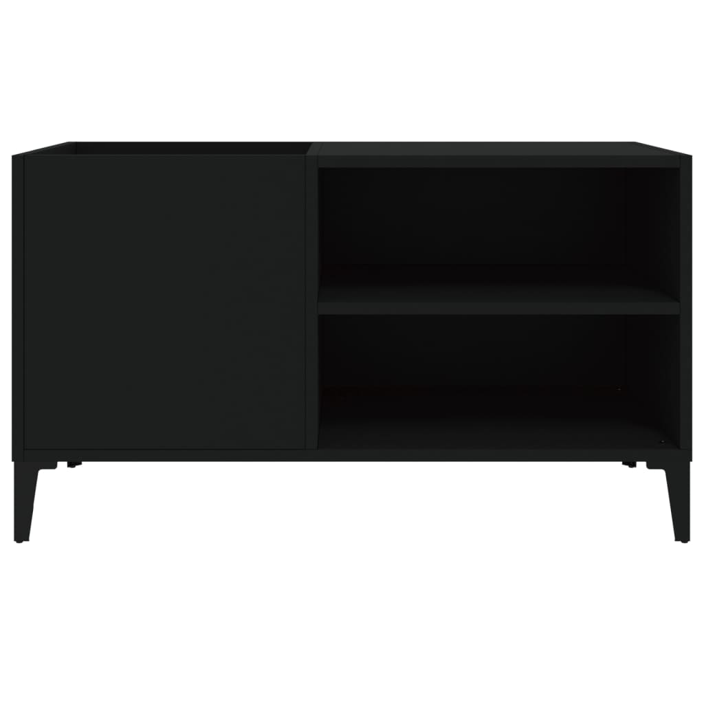 vidaXL Dulap pentru discuri, negru, 84,5x38x48 cm, lemn prelucrat vidaXL Dulap pentru discuri, negru, 84,5x38x48 cm, lemn prelucrat