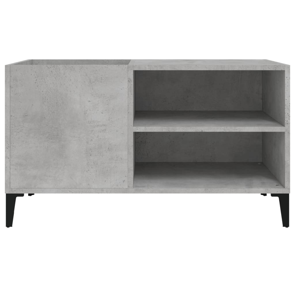 vidaXL Dulap pentru discuri gri beton 84,5x38x48 cm lemn prelucrat