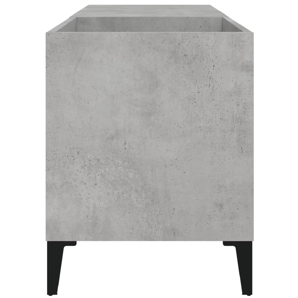 vidaXL Dulap pentru discuri gri beton 84,5x38x48 cm lemn prelucrat