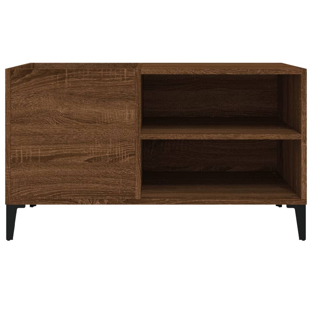 vidaXL Dulap pentru discuri stejar maro, 84,5x38x48 cm, lemn prelucrat vidaXL Dulap pentru discuri stejar maro, 84,5x38x48 cm, lemn prelucrat