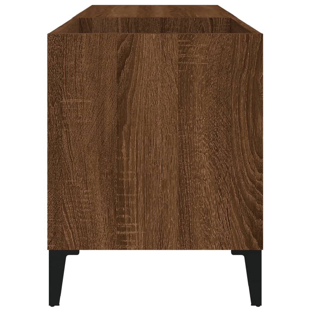 vidaXL Dulap pentru discuri stejar maro, 84,5x38x48 cm, lemn prelucrat vidaXL Dulap pentru discuri stejar maro, 84,5x38x48 cm, lemn prelucrat