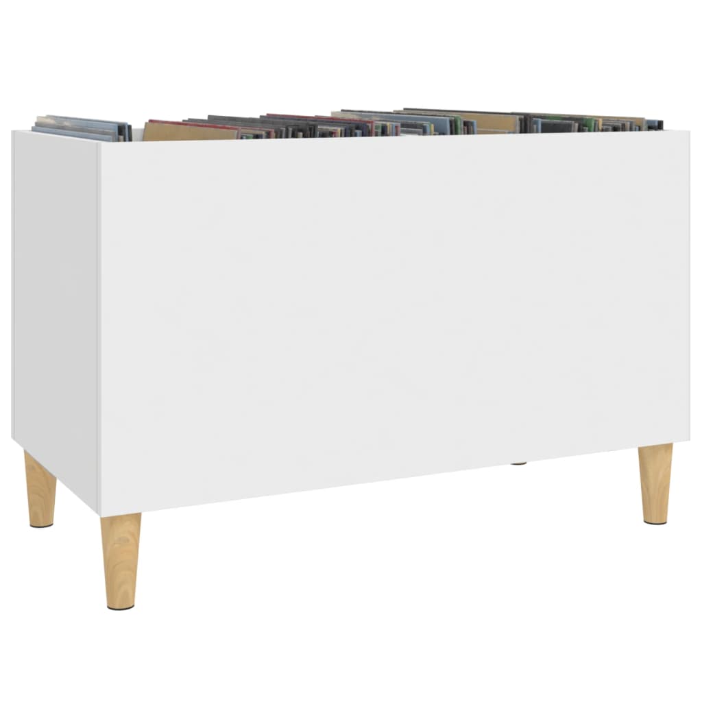 vidaXL Dulap de discuri, alb, 74,5x38x48 cm, lemn prelucrat