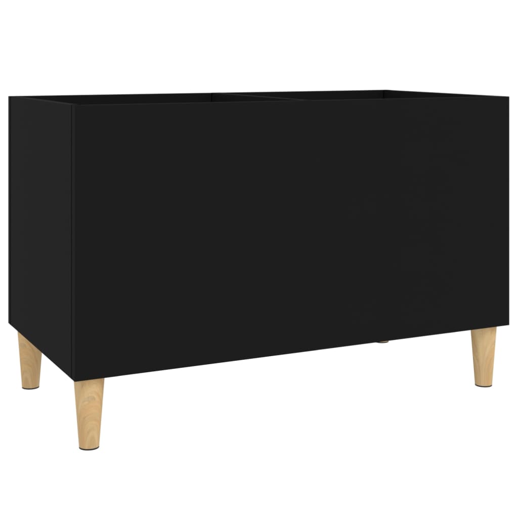 vidaXL Dulap pentru discuri, negru, 74,5x38x48 cm, lemn prelucrat