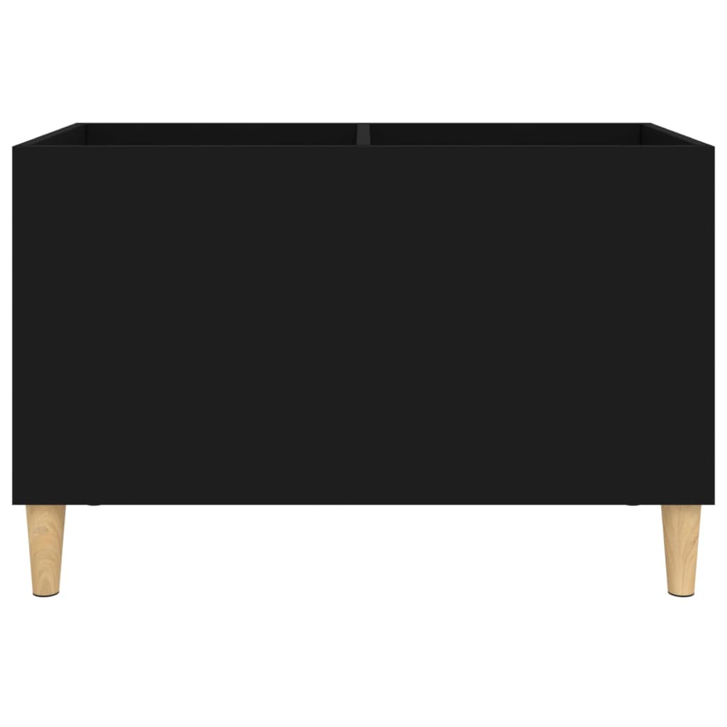 vidaXL Dulap pentru discuri, negru, 74,5x38x48 cm, lemn prelucrat