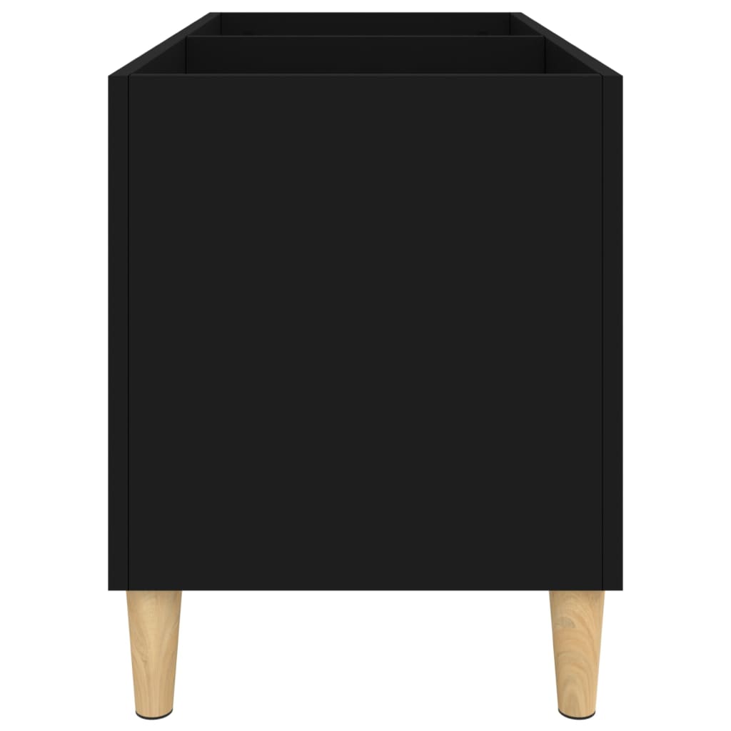 vidaXL Dulap pentru discuri, negru, 74,5x38x48 cm, lemn prelucrat
