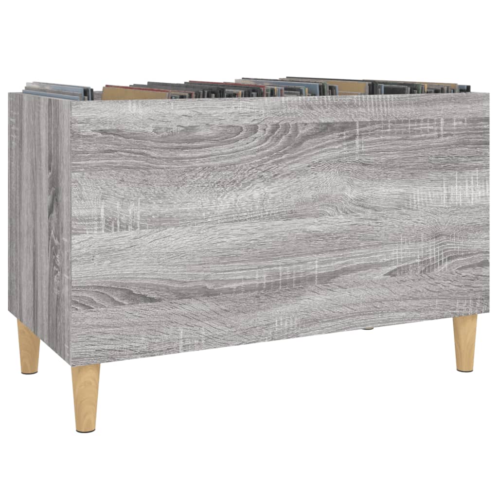 vidaXL Dulap pentru discuri gri sonoma 74,5x38x48 cm lemn prelucrat