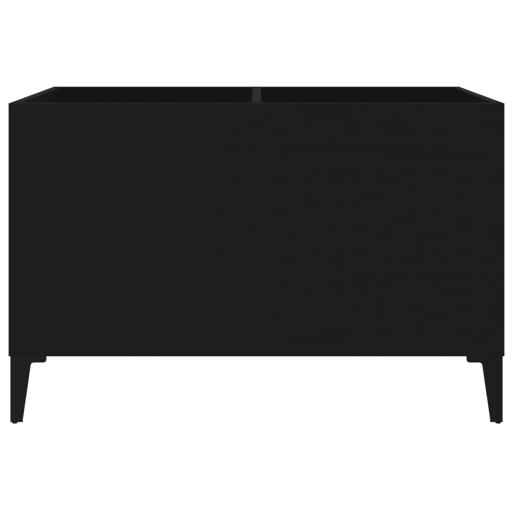vidaXL Dulap pentru discuri, negru, 74,5x38x48 cm, lemn prelucrat