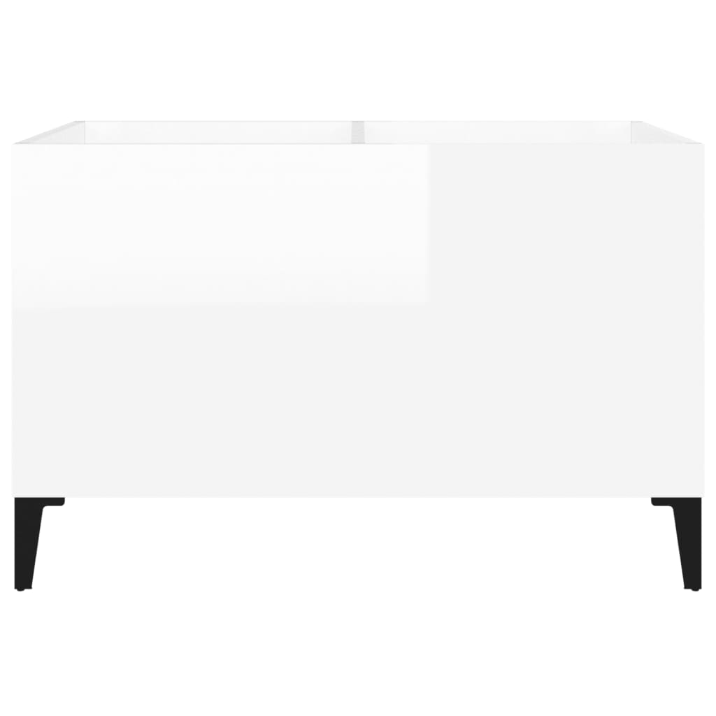 vidaXL Dulap pt discuri, alb extralucios 74,5x38x48 cm lemn prelucrat