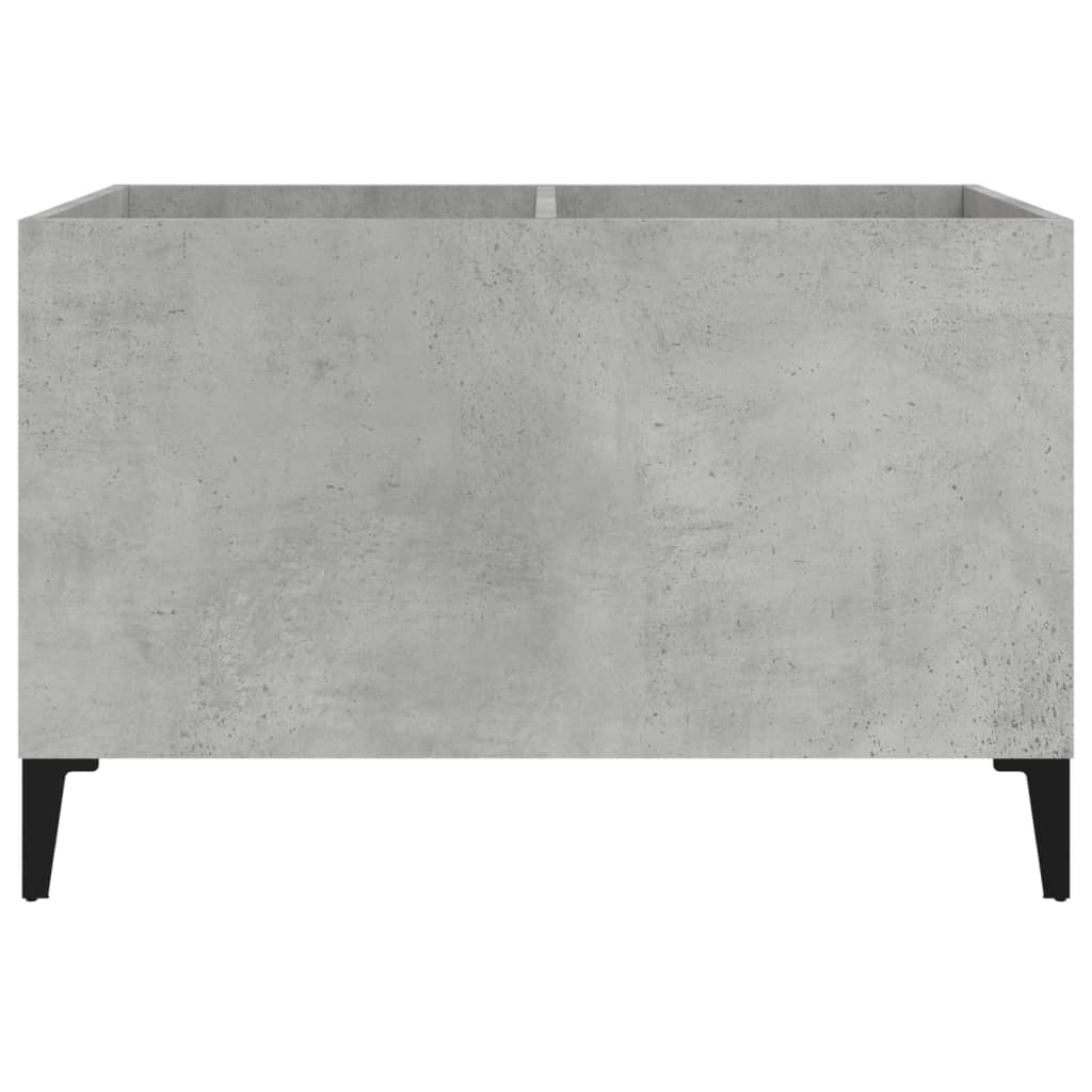 vidaXL Dulap pentru discuri, gri beton, 74,5x38x48 cm, lemn prelucrat