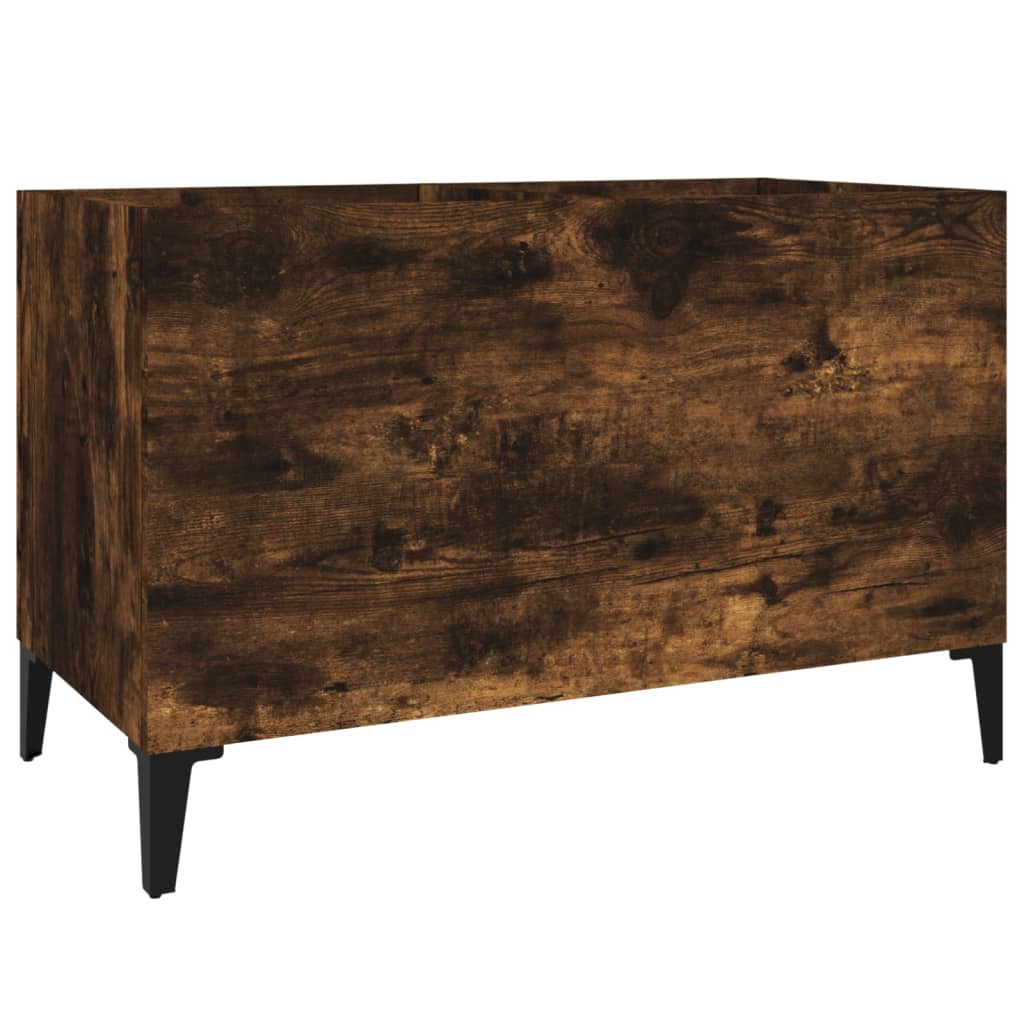 vidaXL Dulap pentru discuri stejar afumat 74,5x38x48 cm lemn prelucrat