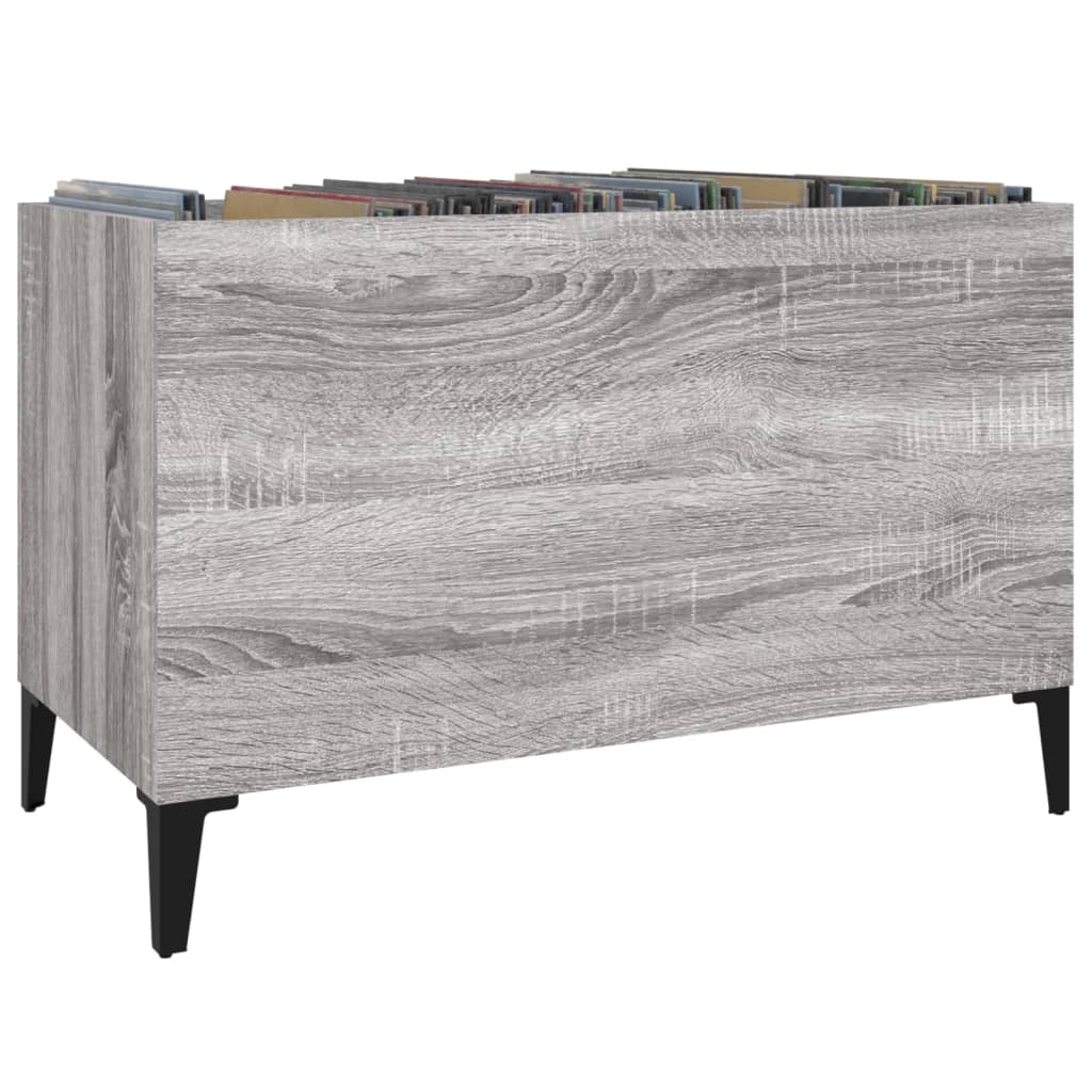 vidaXL Dulap pentru discuri gri sonoma 74,5x38x48 cm lemn prelucrat vidaXL Dulap pentru discuri gri sonoma 74,5x38x48 cm lemn prelucrat