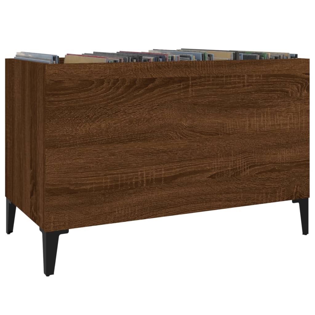 vidaXL Dulap pentru discuri stejar maro 74,5x38x48 cm lemn prelucrat vidaXL Dulap pentru discuri stejar maro 74,5x38x48 cm lemn prelucrat